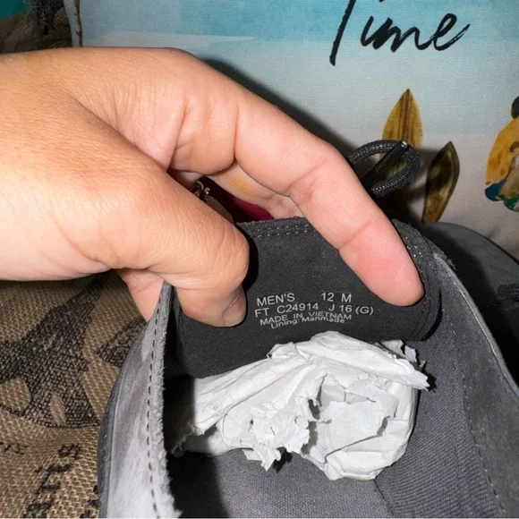 Cole Haan Men'S Oxford Grand Grey Suede Black Leather Shoes Size 12 - Picture 8 of 12